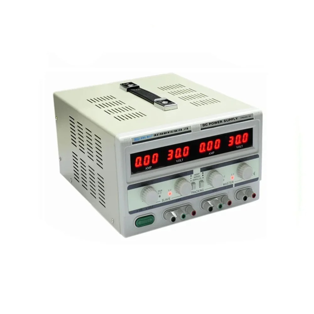 Dual Channel Linear Power Supply 30V 5A - TPR3005-2D 30V 5A デュアルチャンネルリニアDC安定化電源 デジタル調整式LEDディスプレイ 工場試験・エージング用