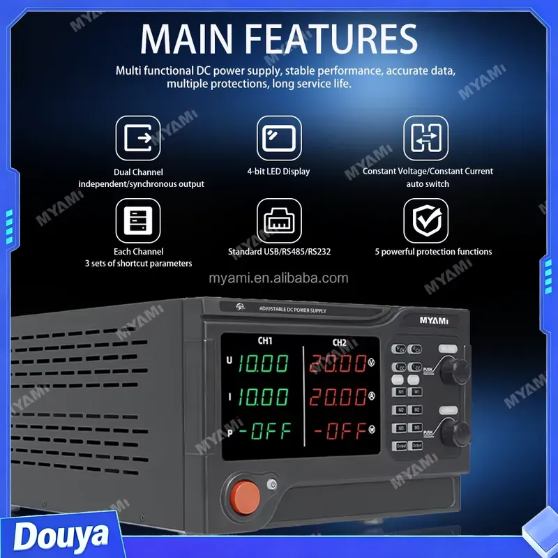 MYAMi 1200W 60V 20A デュアルチャンネル調 - High Power 60V 20A Bench Power Supply のレビューと価格