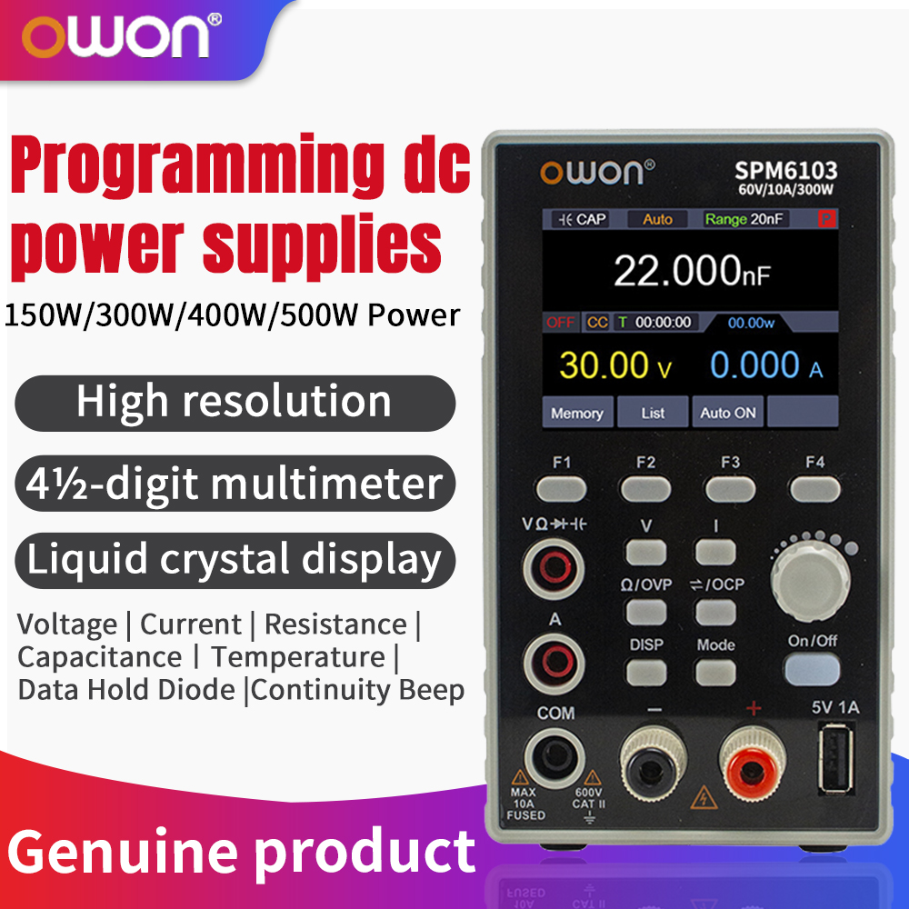 OWON SPM6103 プログラマブルDC電源 60V 1 - Programmable Dc Power Supply 60V 10A のレビューと価格